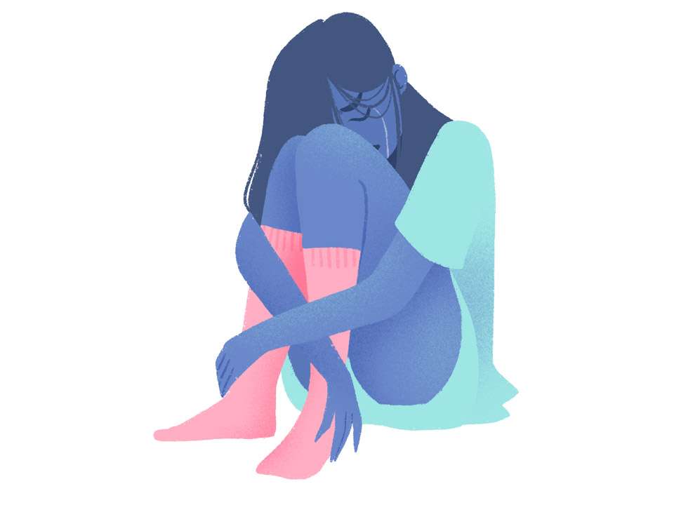 fille triste pour montrer la rupture